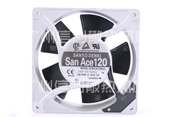 

wholesale 109s478/472/474/475/424/425/429ul sanyo 12cm 200v cooling fan