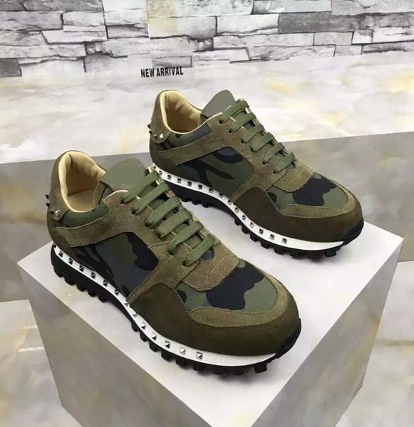 

2019 new runner studded sneaker shoes zs01 women,mens rockrunner perfect gift trainers casual walking flats size 36-46, Black