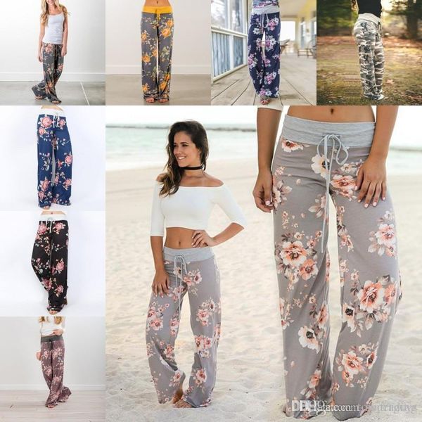 

2018. женщины йога брюки фитнес широкие ноги брюки повседневные спортивные pant мода гарем брюки palazzo capris lady брюки сыпучие длинные б, Black;white