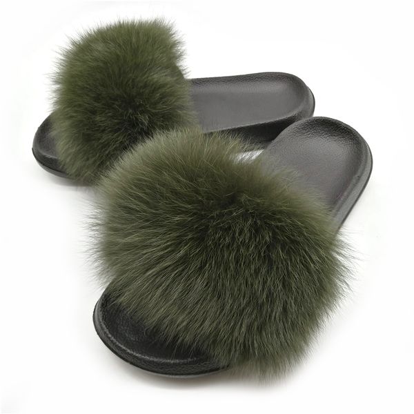 

women's winter warm fur slippers female cute fluffy house shoes plush hair fluffy slippers women slides flip flops sandals t12, Black