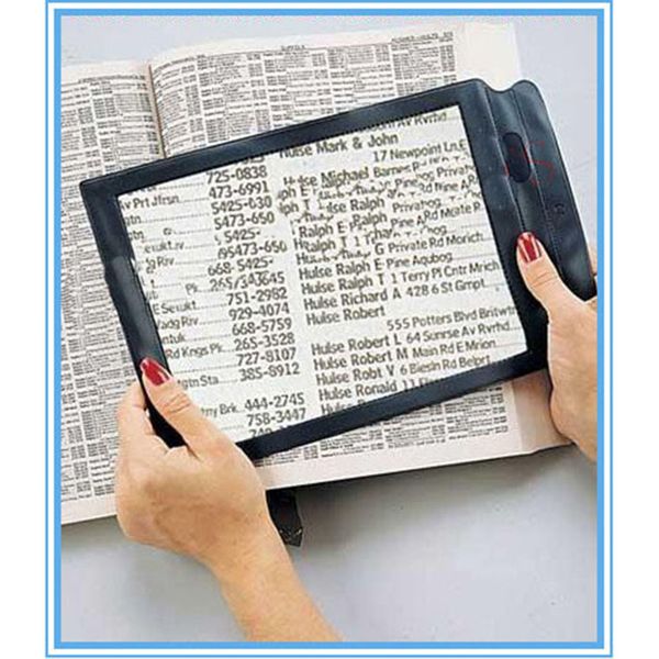 

2 pedaozs rectangle magnifier sheet for easy reading, full page magnifying glasses