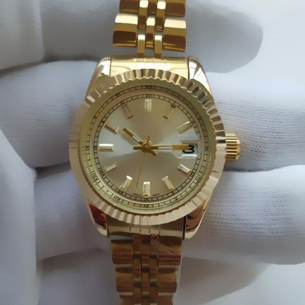 

26MM New Fashion Style Women Watch Full diamond Lady Steel Chain wristWatch Luxury Quartz clock High Quality leisure fashion designer watch