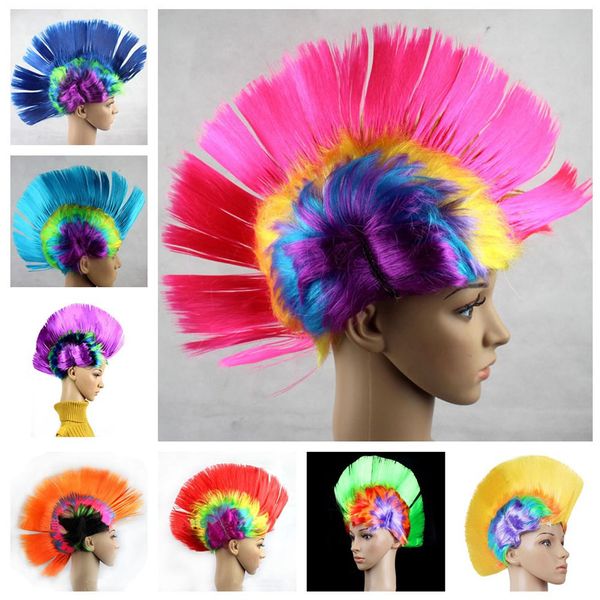 

halloween costume party wigs bar ktv products acting funny wig color comb hair cock hair