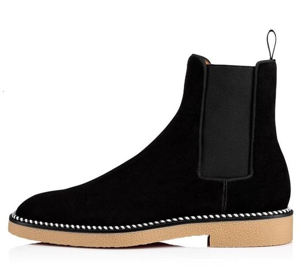 

brand love crepe flat suede leather nude,black man red bottom boots crosta wax crepe sole comfort designer men s ankle boots party wedding