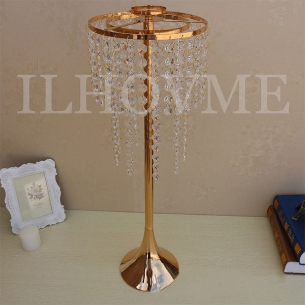 

10pcs/lot european candlestick acrylic crystal candle holders diameter 21cmx high 60cm/ 8x24'' candle stand wedding road lead