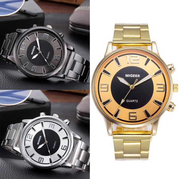 

fashion man design stainless steel analog alloy quartz wrist watch skmei montre homme round digital christmas gift_12.11, Slivery;brown