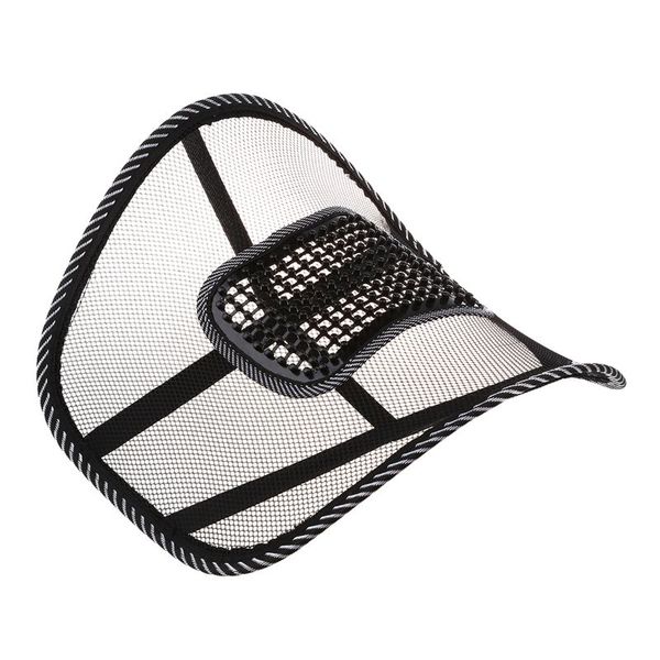 

mesh back lumbar support massage beads for car seat chair massage cushion