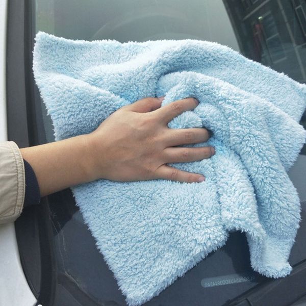 

40x40cm 500gsm car microfibertowel ultra drying washing soft polishing microfiber edgeless cleaning super absorbent plush cloths