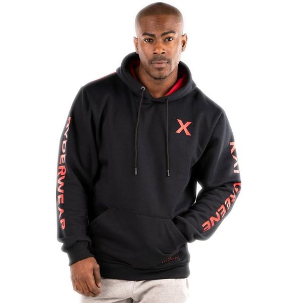 

mens athletic hoodies autumn spring hooded sweatshirts hip hop casual kai greene printed pullovers high street male clothing cool m-2xl, Black