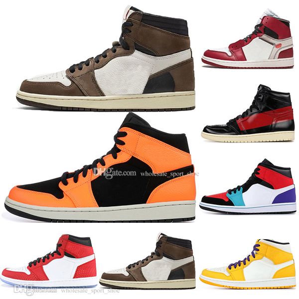 

Cheap 1 OG Travis Scotts Spiderman Bred Banned Top 3 Men women Basketball Shoes Chicago Shattered Shattered Backboard Men Sports