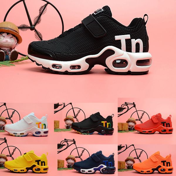 

designer toddler tn mercurial kids girl shoes children tn plus boys girls running sports sneakers trainer tns chaussures pour enfant, Black