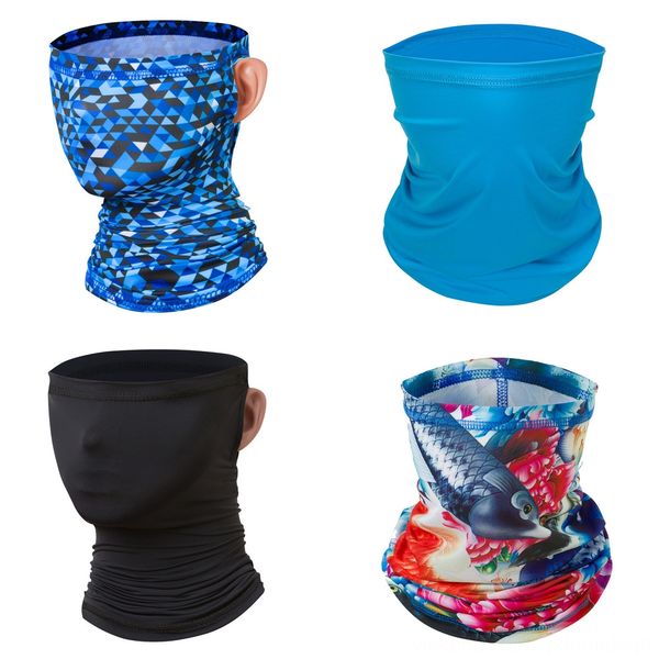 

7sypz fashion new fishing scarf mask blocking bandana headwear headband cycling hiking outdoor head face scarf shield, Black