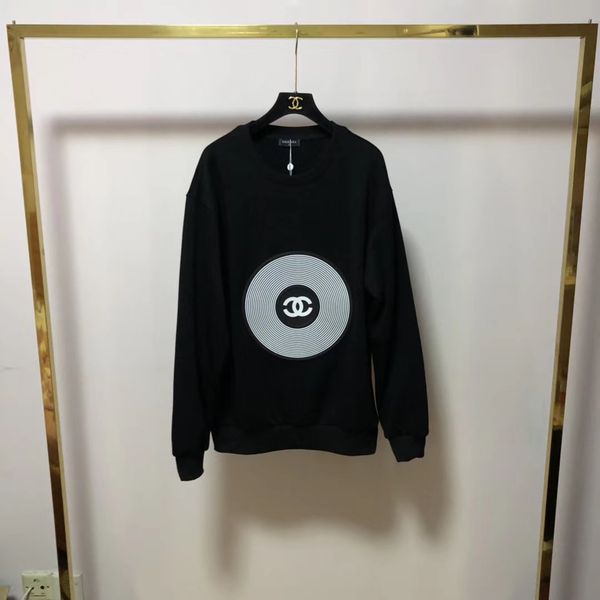 

winter new luxurious brands design big circle logos print sweater pullover men women outdoor streetwear sweatshirt hoodies, Blue;black