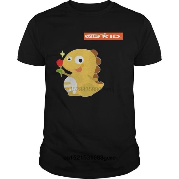 

смешная футболка vipkid rose dino тенниска тенниска людей тройник, White;black