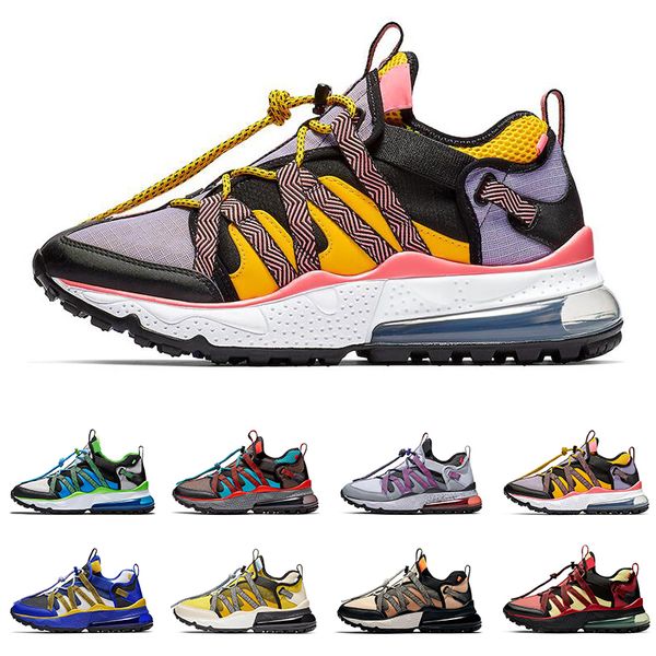 

2020 bowfin running shoes for mens trainer triple black university red racer blue sprite desert cone men sports sneakers size 40-45