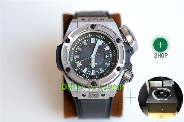 

роскошные часы мужские часы 731.nx.1190.rx deep водонепроницаемая механическая автоматическая 1400 движение king power diver titanium case d, Slivery;brown