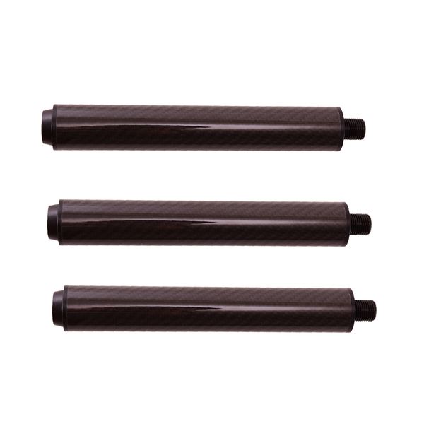 

3xcarbon fiber cue extension pool cue extender for billiards cues