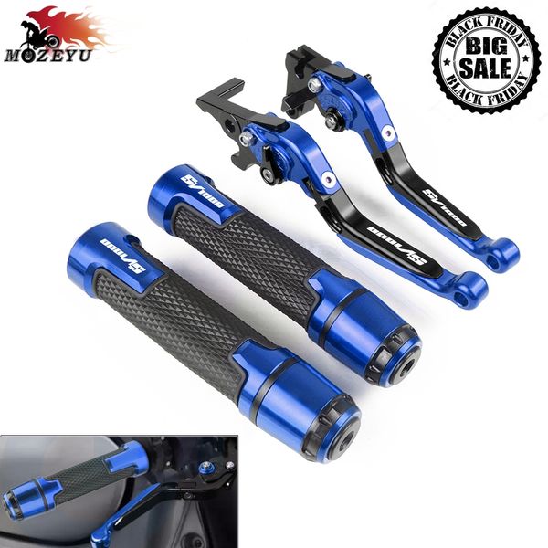 

for sv1000 sv1000 s 2003-2007 2006 2005 2004 motorcycle cnc folding brake clutch lever and handle grips handbar