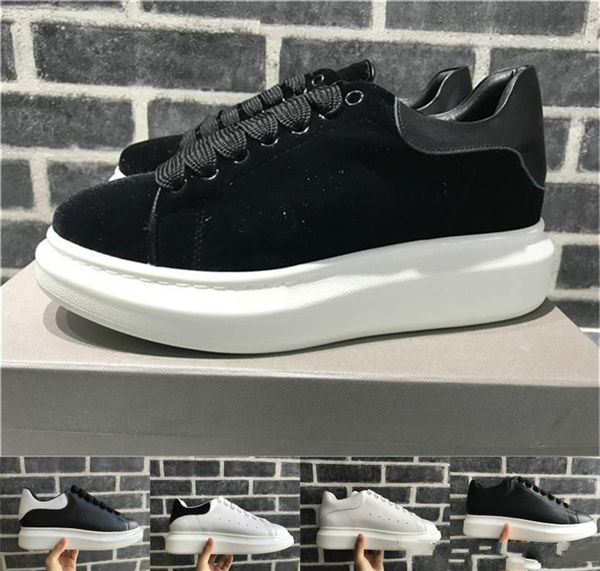 

2018 velvet black mens женщин chaussures обуви красивая платформа вскользь тапки обувь кожа solid colors платье обуви