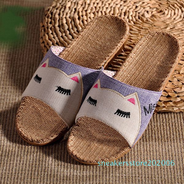 

лето тапочки женщина мода повседневная крытые слайды пара обувь дышащий unisex мулы противоскольжение главных башмаки zapatos mujer s06, Black