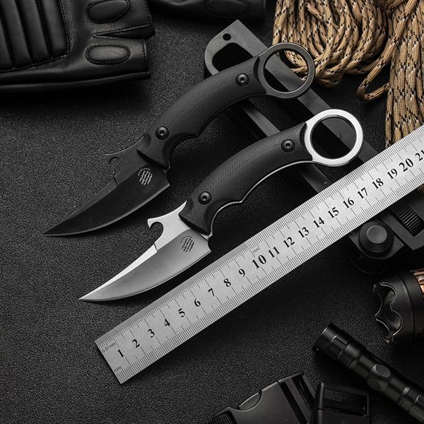 Новый 2019GREY Smackerel Arcark Открытый кемпинг Пешие прогулки Охота с фиксированным лезвием Нож выживания когть нож рождественской подарочный нож