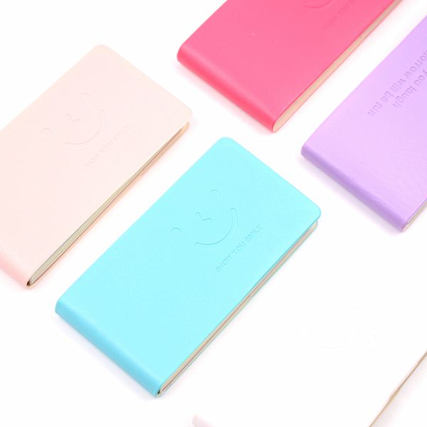 

candy colors fashion cute charming mini paper diary notebook memo book leather note pads stationery pocketbook, Purple;pink