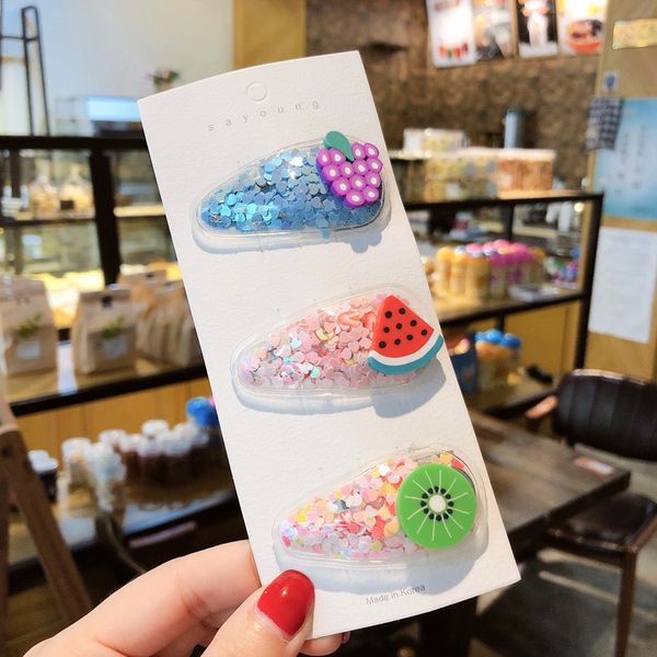 

мультфильм животных фрукты straight заколки для волос тип волос kid простые и легко с hairclip для укладки волос инструменты и принадлежност, Black;brown