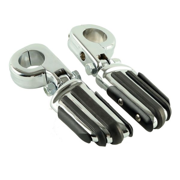 

motorcycle 1.25" 1 1/4" chrome highway bar pilot male foot pegs mount for