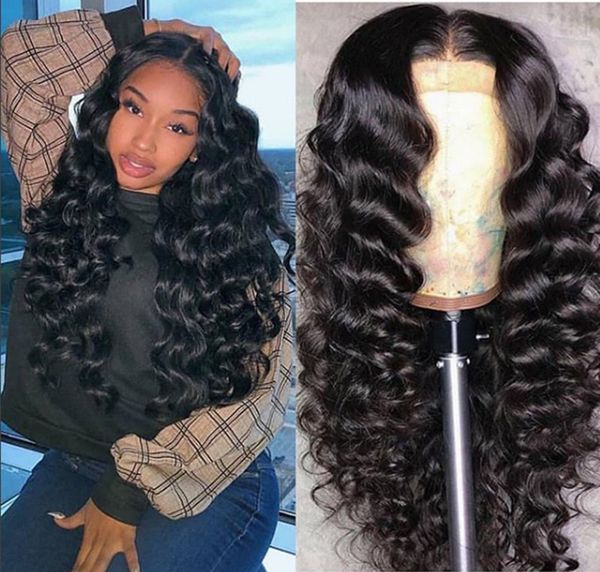 

high-quality chemical fiber wig lady's african curly hair front lace texture curling wigs simulated human hair wig, Black