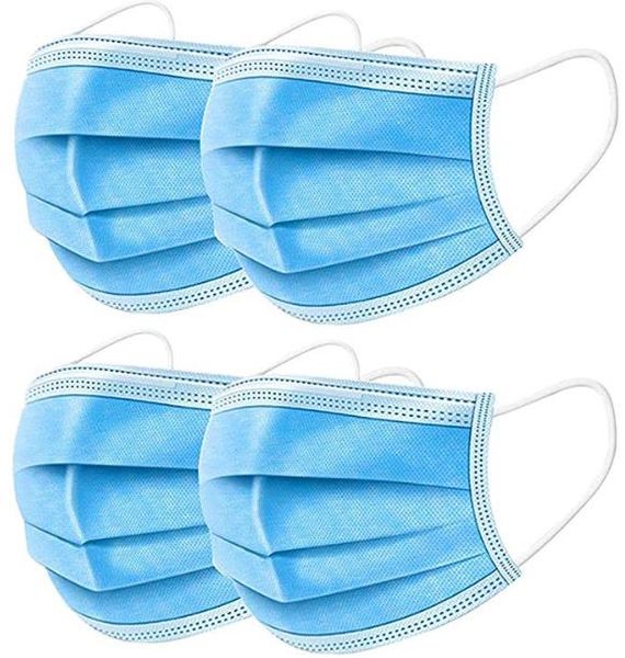 

in stock disposable mouth face masks with elastic ear loop 3 ply breathable and comfortable for blocking dust protection dhl shipping