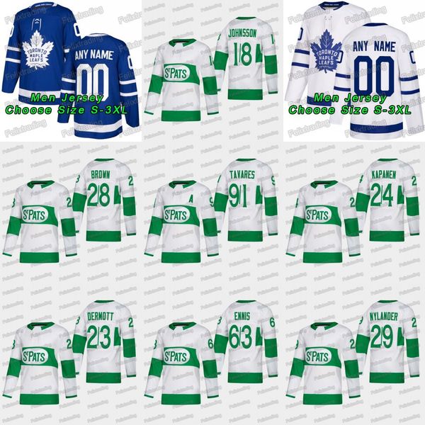 

29 William Nylander 2019 Toronto St. Pats Leafs Travis Dermott Tyler Ennis Connor Brown Kasperi Kapanen Andreas Johnsson 91Tavares Jerseys