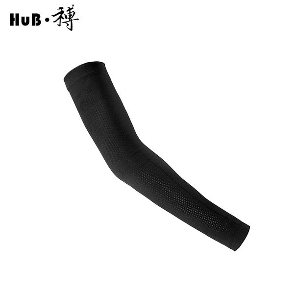 

hub professional anti-uv fitness riding sunscreen breathable armband guard riding anti-skid arm anti-skid elastic nylon sport, Black;gray