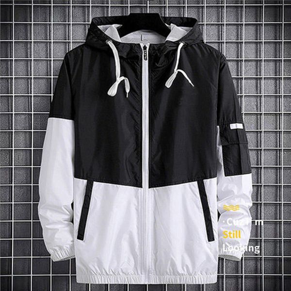 

sport coat new brand designer mens womens long sleeve natural colors fashion windbreaker sport jacket camouflage dropshipping, Black;brown