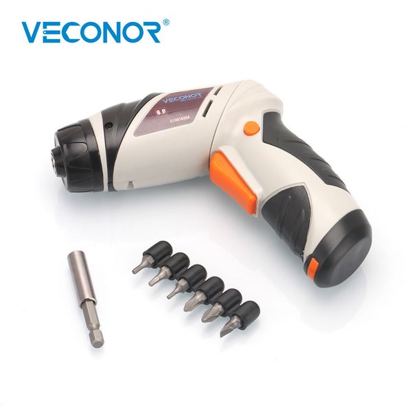 

household 6v dry battery cordless screwdriver electric drill power tool with led light (batteries not included