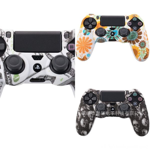 

cvep7 transparent crystal clear black front housing shell faceplate case ps4 playstation 4 for slim pro controller - sp4fm07g