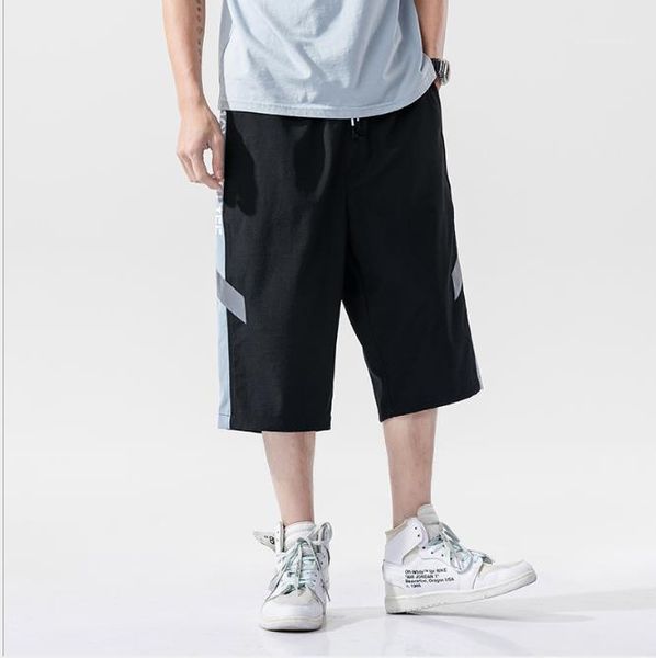 

cargo pants male clothing mens 2020 luxury designer short pants casual knee length shorts loose sport, White;black