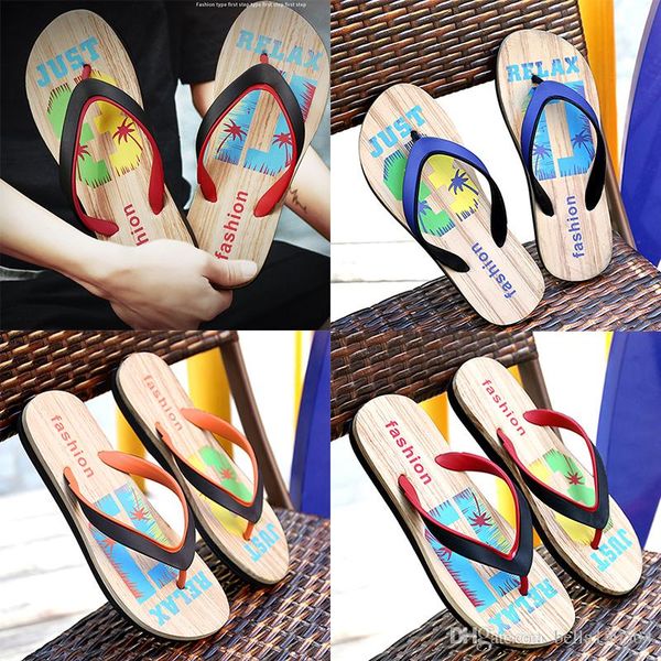 

hawaii trend designer rubber non-slip sandals slippers men designer flower printed beach flip flops slipper summer hawaii beach slippers, Black