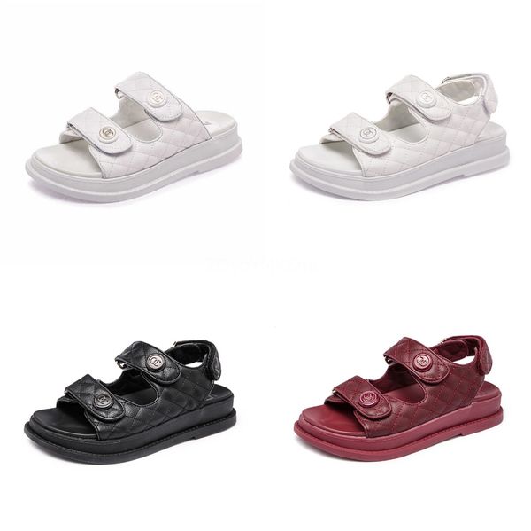 

sagace women rhinestone sandals flat womens ladies fashion casual crystal open toe rhinestone sandals low heel shoes summer#179, Black