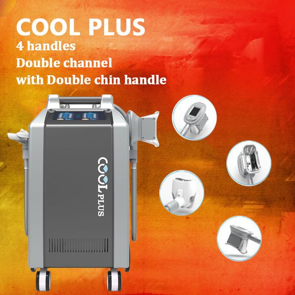 

high tech cryolipolysis body contouring fat ing slimming machine with 4 handles size 100 150 200 and double chin
