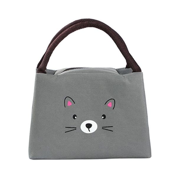 

maison fabre lunch bags for women nylon bag simple style cute cartoon large capacity waterproof lunch box drop shipping csv, Blue;pink