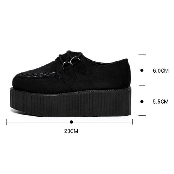 

 коѬобкой lakeshi creepers женка обђв болого ѬазмеѬа 41 плока плаоѬма обђв lace-up, Black