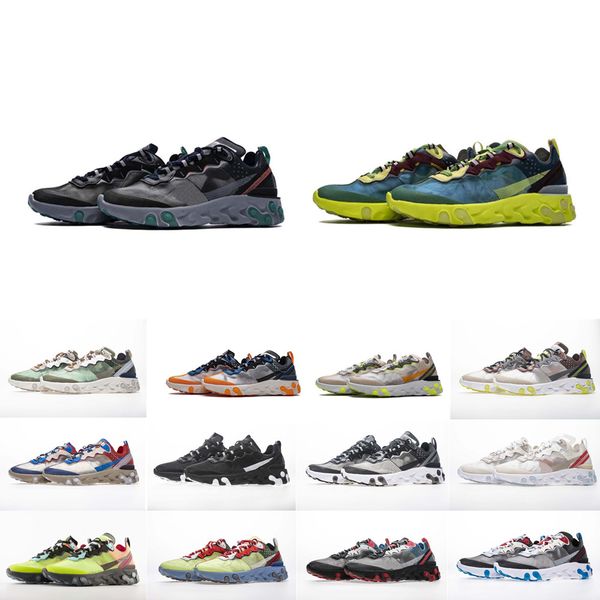

new 2019 a+++ react element 87 running shoes women mens designer zapatillas sports shoes trainers sneakers