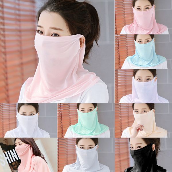 

qxem8 seamless bandana face shield mask headband visor neckwarmer camouflage mask outdoor cycling fishing riding bandana cycling scarfs, Black