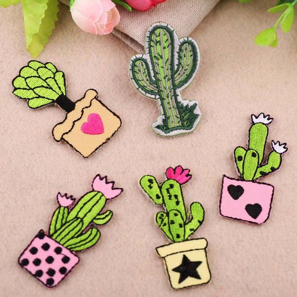 

embroidery cute heart cactus patches for jackets,embroidered badges appliques for jeans,patches for clothing a214, Black
