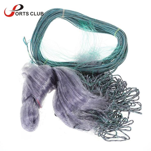 

1.8*30m monofilament 20/30/40/50/60mm fishing net mesh hole single layer fishing gill net monofilament gill 5 type hole
