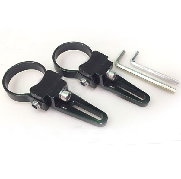 

aluminum alloy 2pcs 1.75'' 44mm round buckle led light mount bracket tube clamps