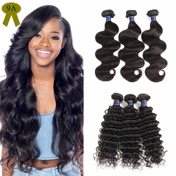 

9a brazilian peruvian malaysian virgin hair weaves bundles body wave human hair bundles remy body wave hair extension 50g/pcs, Black