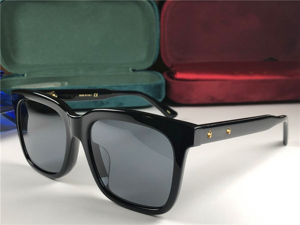 

new fashion designer sunglasses 0267 simple square frame popular outdoor summer protection uv400 eyewear with case, White;black