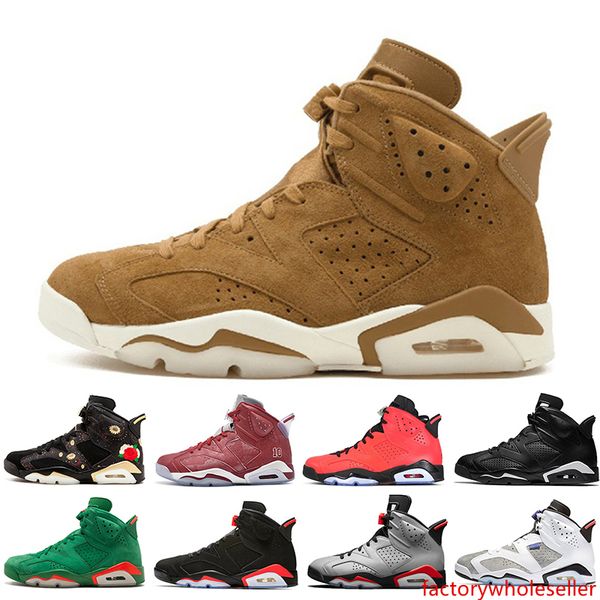 

2019 bred 6 6s mens basketball shoes infrared 23 3m reflective bugs bunny tinker black cat men sports sneakers designer trainers size 40-47