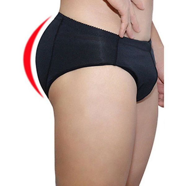 

mens underwear padded briefs shapers back double removable gay push up cup bulge enhancing hip enhance the buttocks bottom, Black;brown